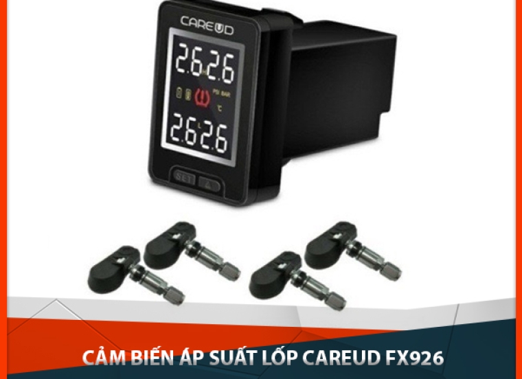 Cảm biến áp suất lốp Careud - Phụ kiện gắn nút chờ sẵn theo xe tiện ích nhất